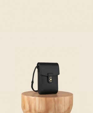 Black Women's Cafuné Trunk Box Crossbody Bags | JRN1057BC