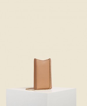 Brown Women's Cafuné Camber Sling Phone Bag | ZKX3179PL