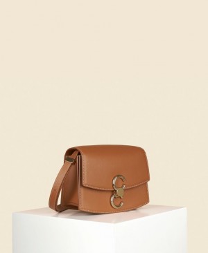 Brown Women's Cafuné Small Pendulum Crossbody Bags | AZZ4076TS