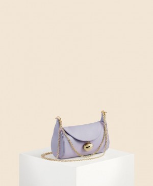 Purple Women's Cafuné Mini Drop Duffel Shoulder Bags | TKE916KM