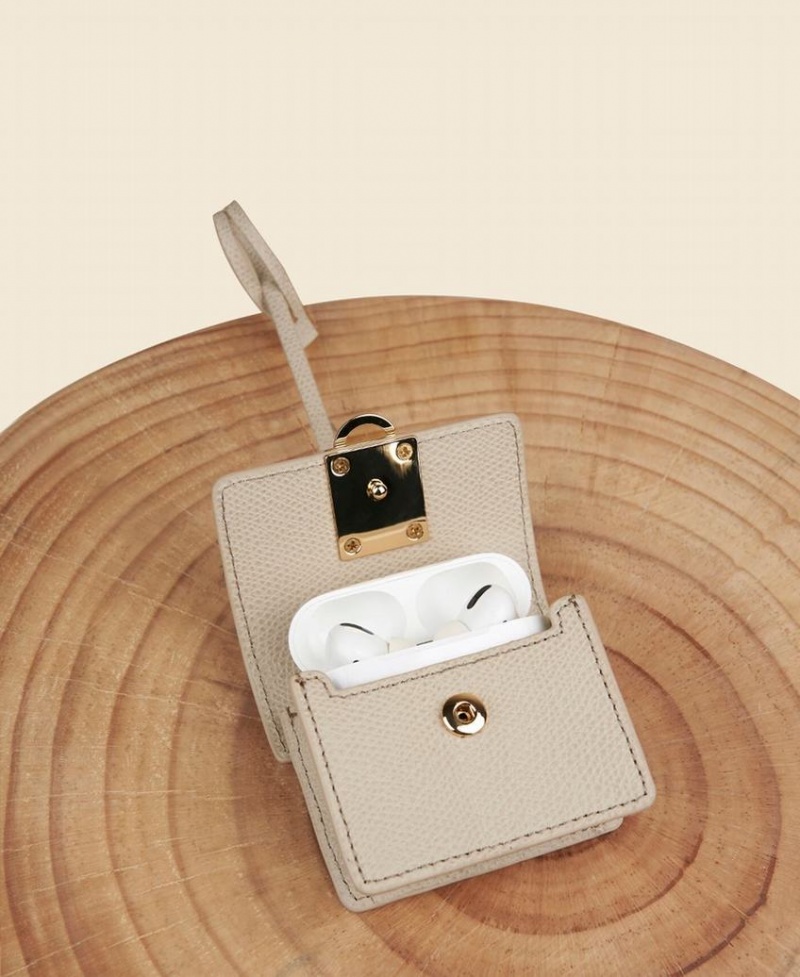 Beige Women's Cafuné Stance Pod AirPods Case Mini Bags | SMR1994CU