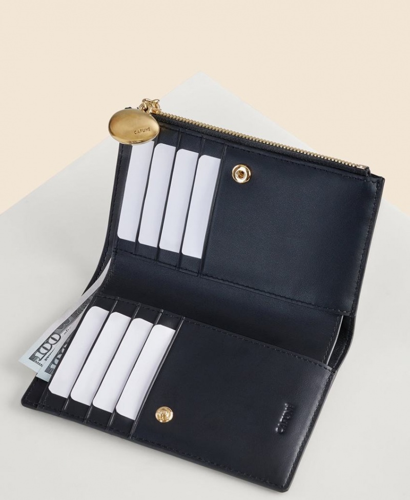 Black Women's Cafuné Egg Long Wallets | CTL5995IQ