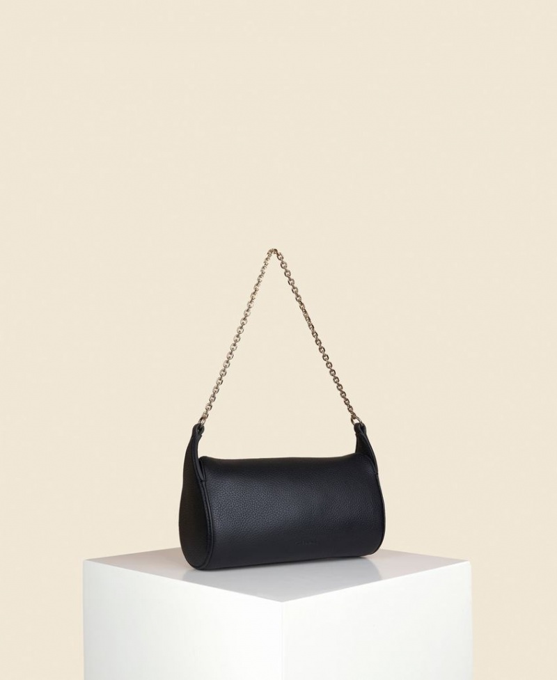 Black Women's Cafuné Mini Drop Duffel Shoulder Bags | YUH8833TA