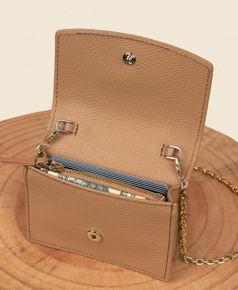 Brown Women's Cafuné Double-C Cardholders | VXI3893LF