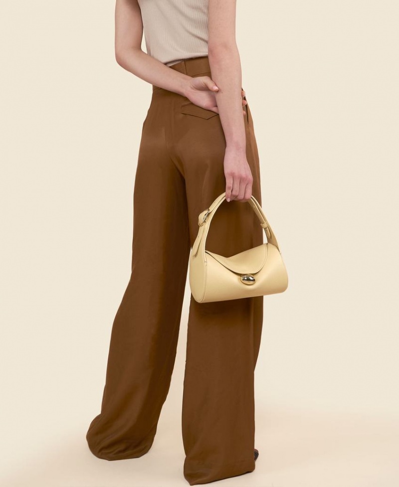 Cream Yellow Women's Cafuné Drop Duffel Shoulder Bags | ISD162GJ