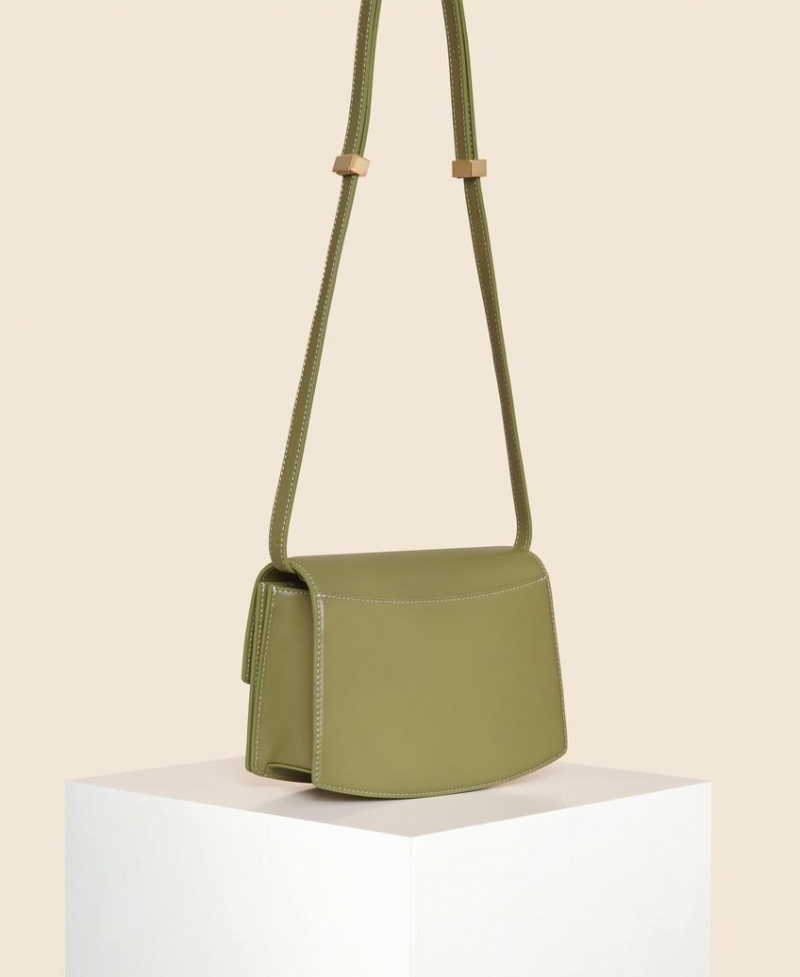 Green Women's Cafuné Small Pendulum Crossbody Bags | KKJ552DC