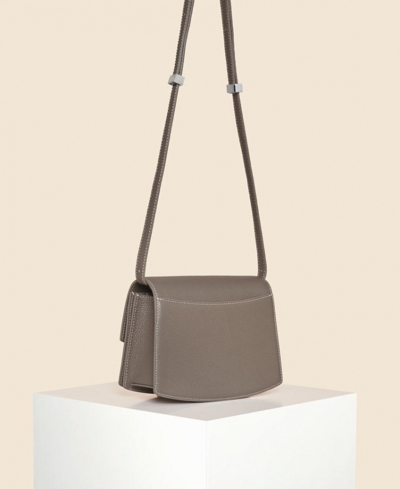 Grey Brown Women's Cafuné Small Pendulum Crossbody Bags | XKW2899BZ