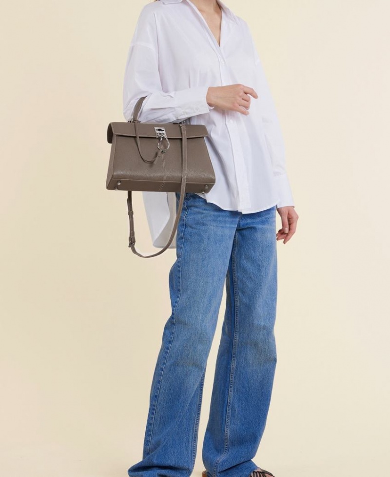 Grey Brown Women's Cafuné Stance Bag Shoulder Bags | VPZ1157WE