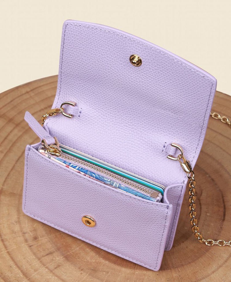 Purple Women's Cafuné Double-C Cardholders | BBN8828GP