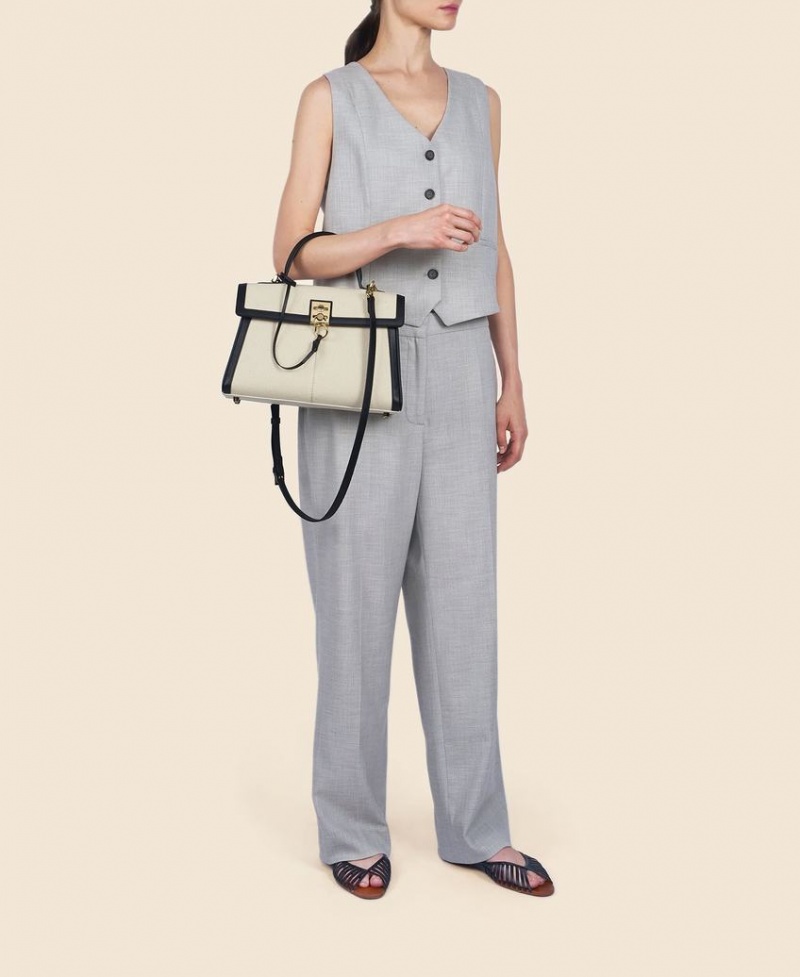 White Black Women's Cafuné Stance Bag Shoulder Bags | DZL1413YK